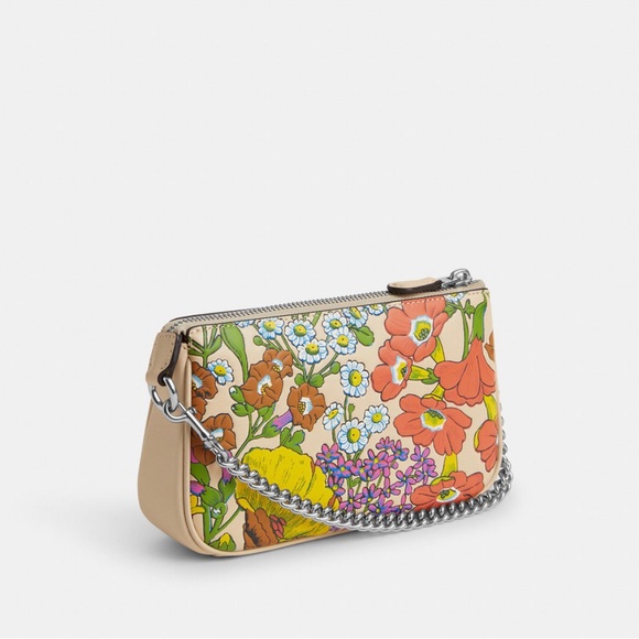 NWT - COACH Nolita 19 With Floral Print - Smooth Leather - CR365 $238 - Picture 7 of 9